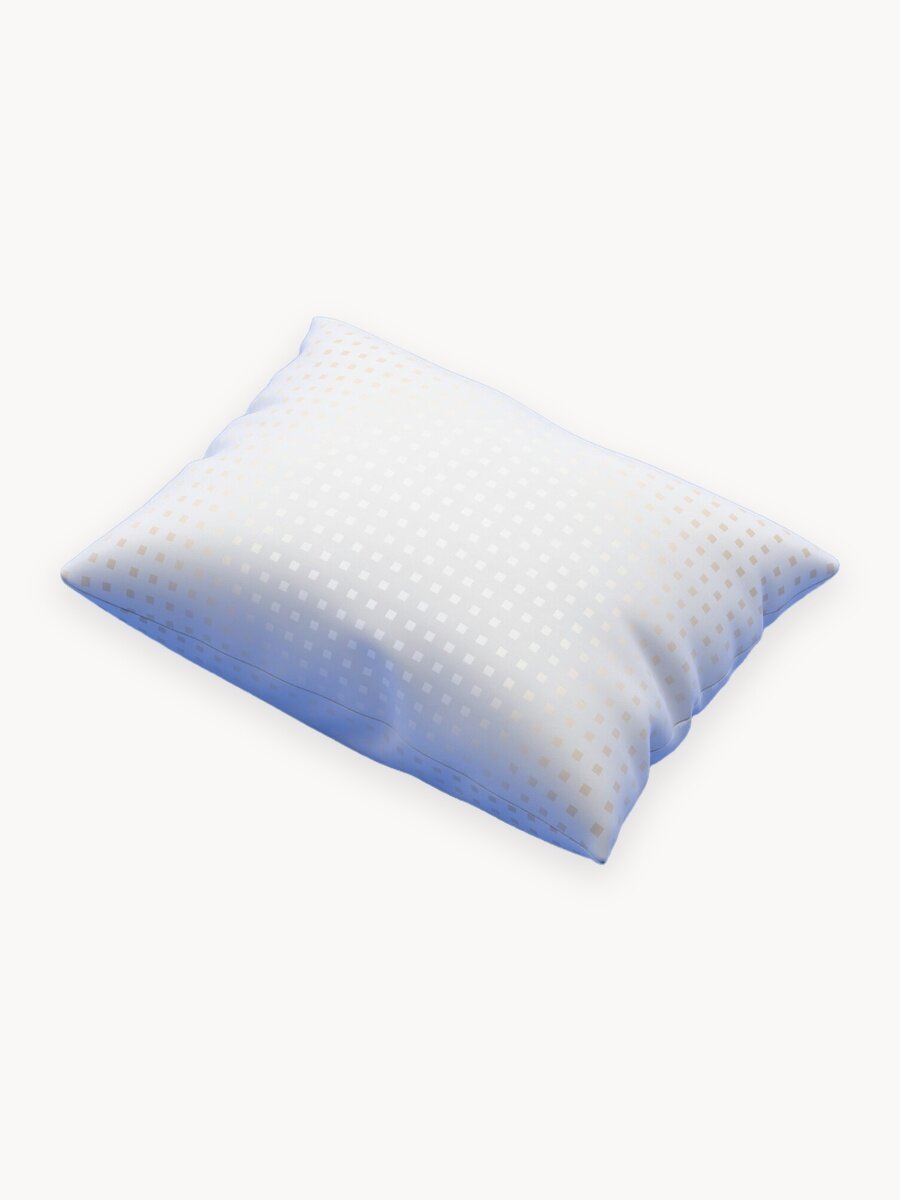 Подушка гипоаллергенная 50х70 - 2 шт Galtex "Золотые квадраты" чехол из тика