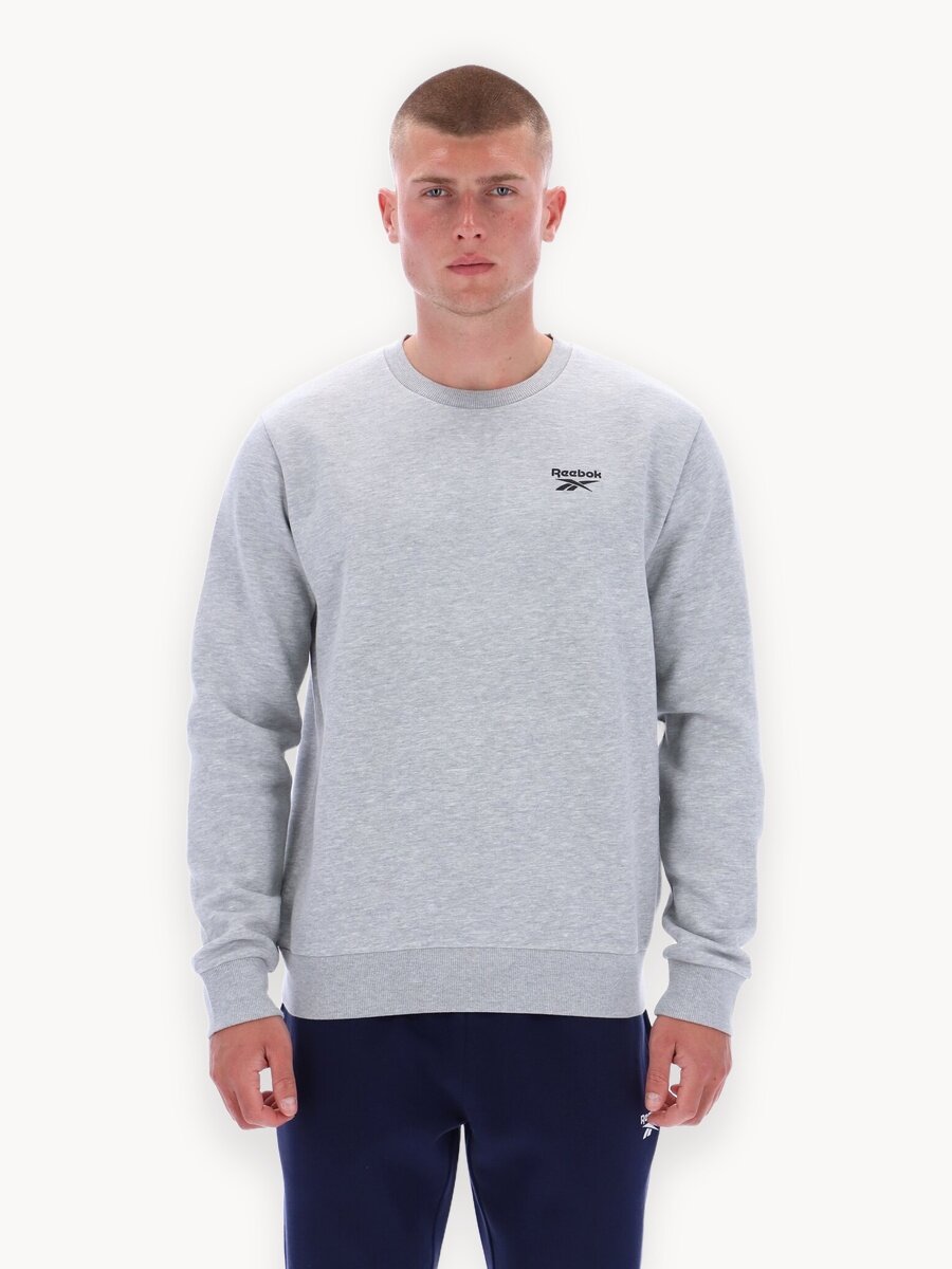 Свитшот спортивный Reebok KAI SMALL LOGO CREWNECK SWEATSHIRT, размер M INT, , серый