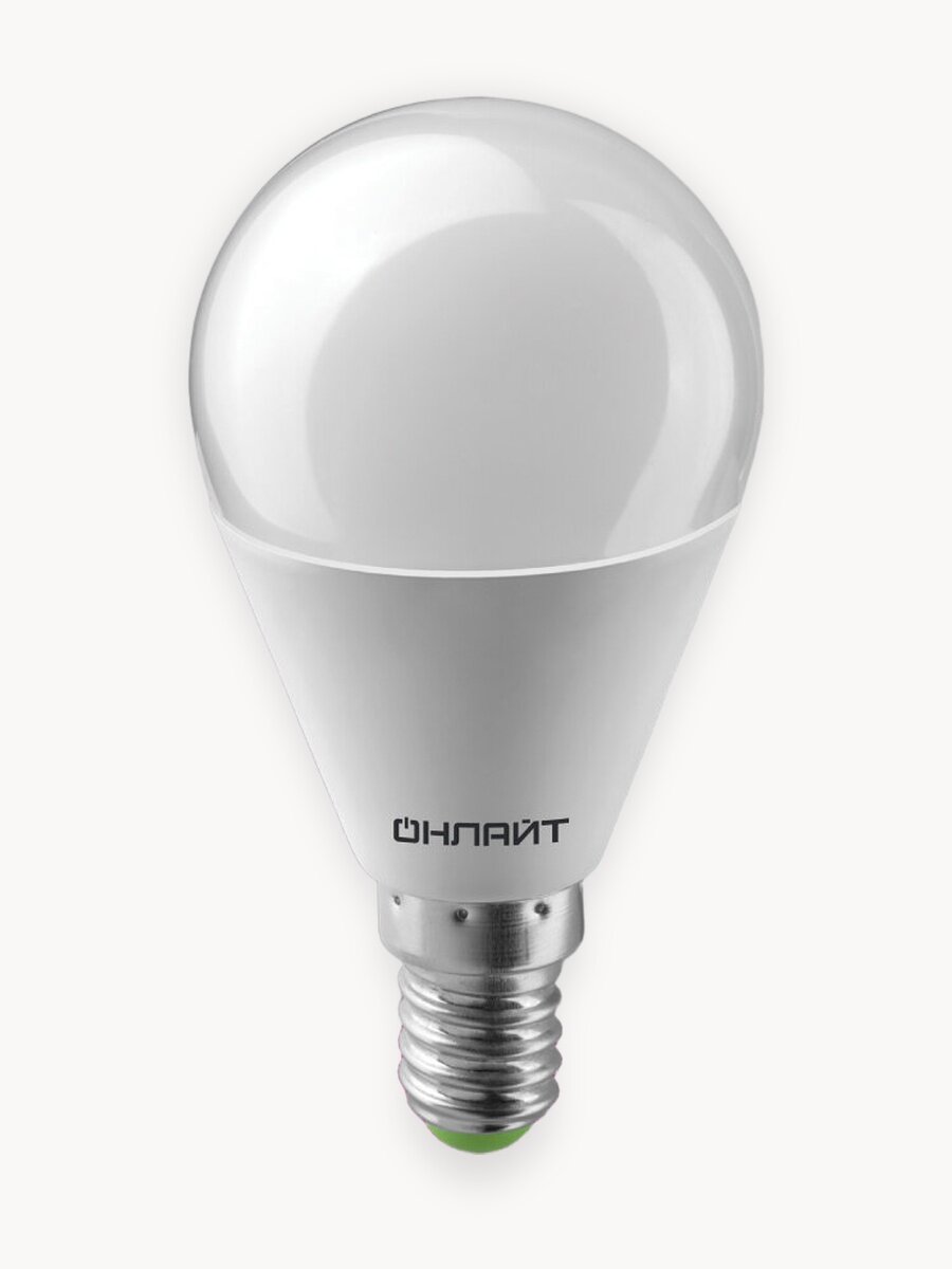Лампа светодиодная онлайт 90 459, 15 Вт, шар Е14, дневной свет 4000К, упаковка 10 шт.