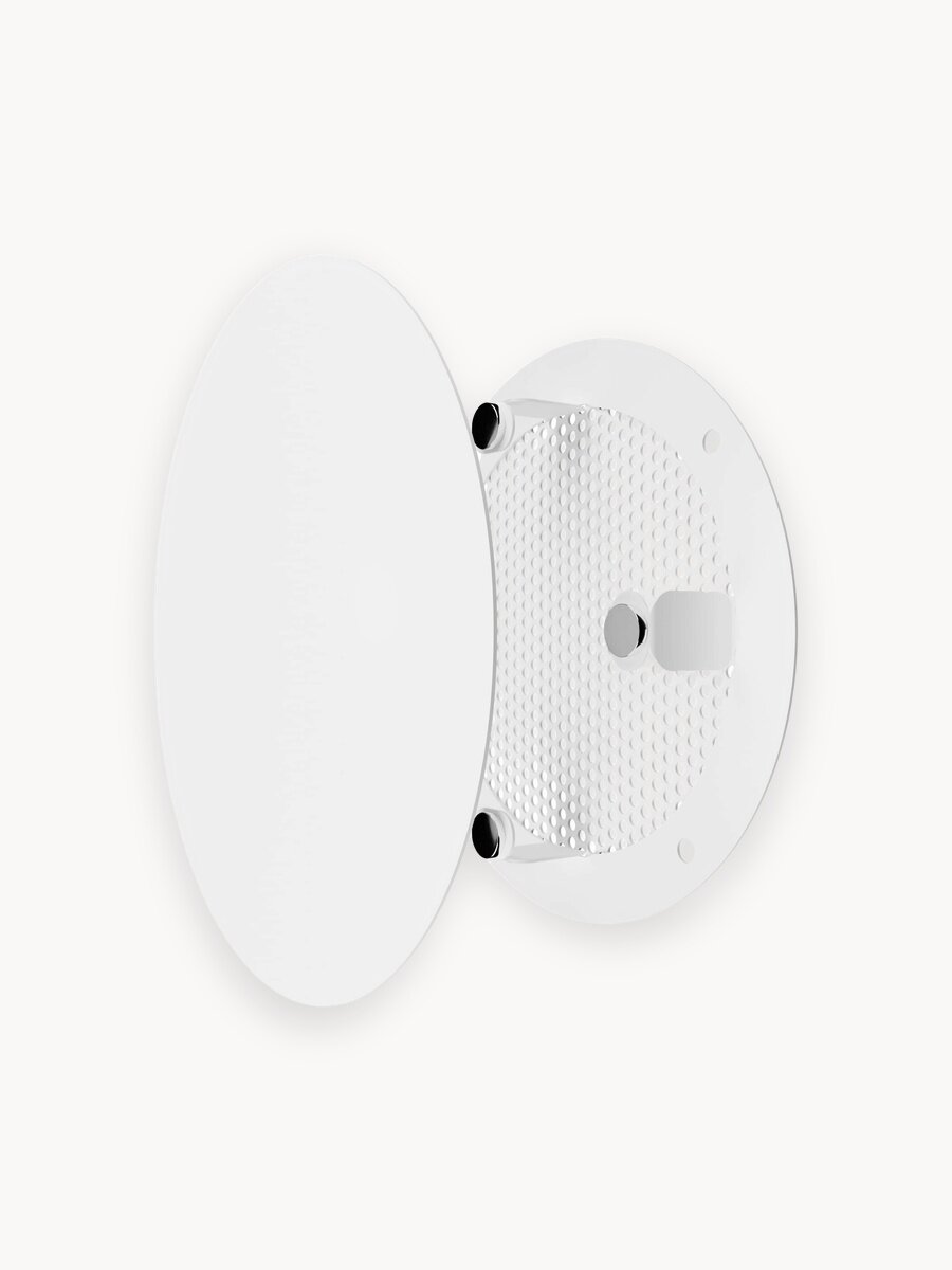 Вентиляционная решетка на магнитах D200 мм, сталь, белая порошковая покраска, белая 20RVM