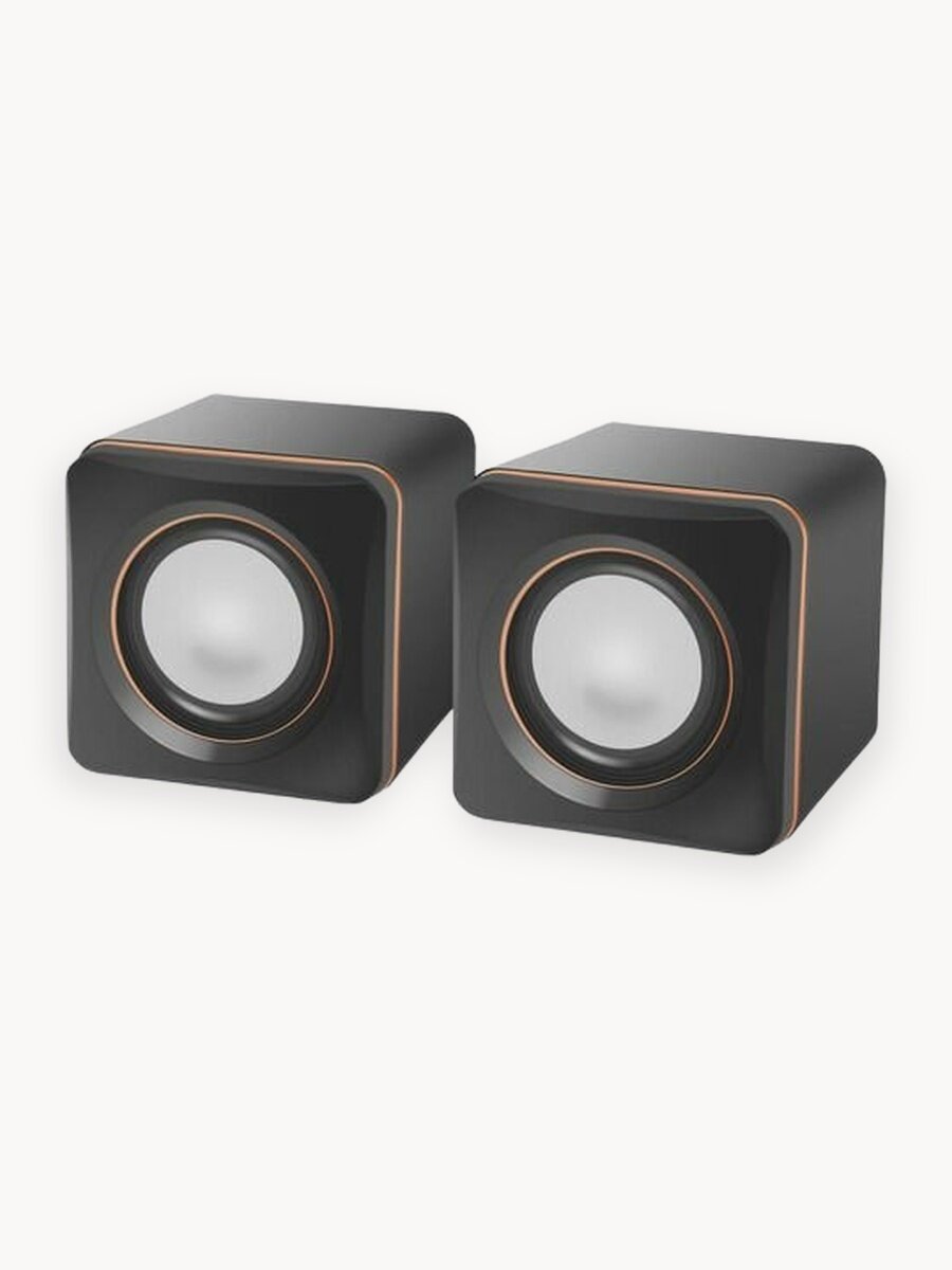 Колонки Defender SPK 33, 2.0, черный/ оранжевый [65633]