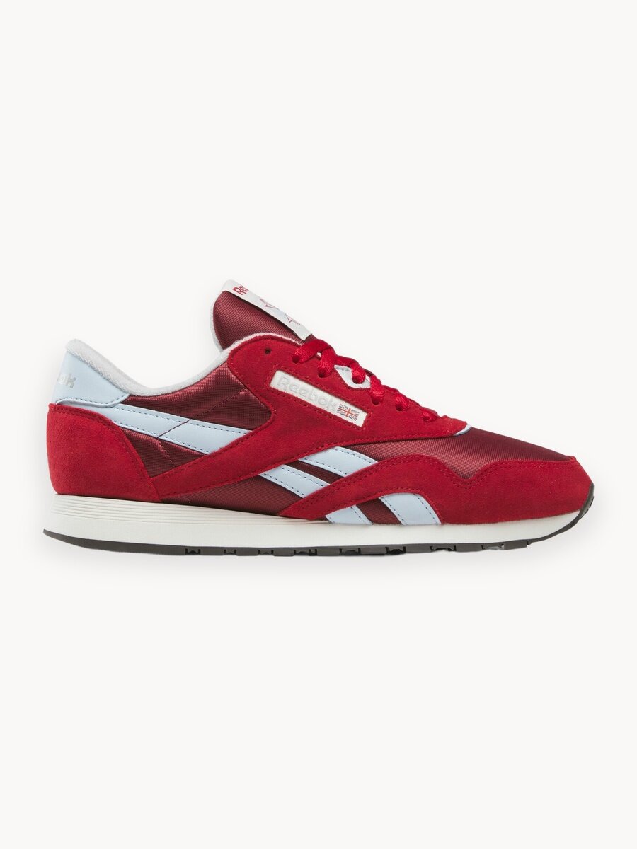 Кроссовки Reebok Classic Nylon, размер 10 US, бордовый/красный/голубой