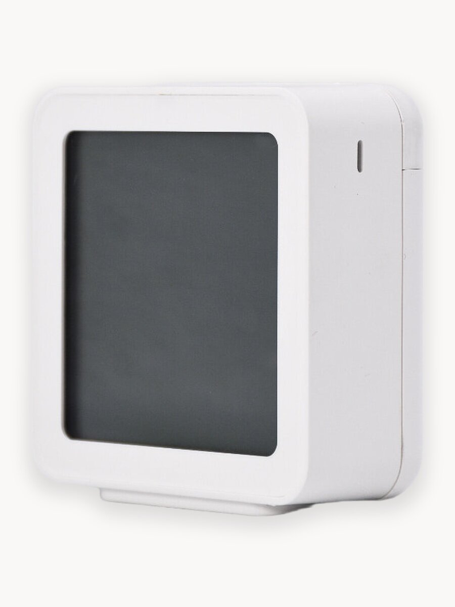 Умный датчик температуры и влажности воздуха Wi-Fi, комнатный гигрометр, термометр с ЖК-экраном, белый