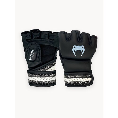 Перчатки ММА для смешанных единоборств черно-белые, размер L