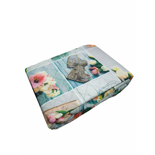 Одеяло-покрывало стеганное Двухспальное 250х250 см, SERVALLI / Покрывало на кровать 2-х спальное / Летнее одеяло на кровать 100% полиэстер