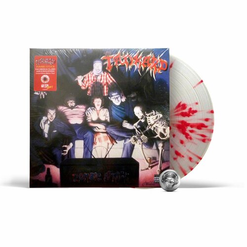 Tankard - Zombie Attack (coloured) (LP) 2017 Red White Splatter Виниловая пластинка