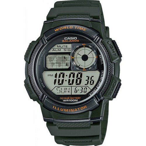 Наручные часы CASIO AE-1000W-3A, хаки