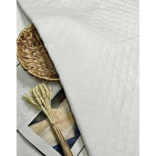 Полотно стеганое белое на синтепоне одностороннее 15 п м ширина 220 см 200 гм2 1579₽