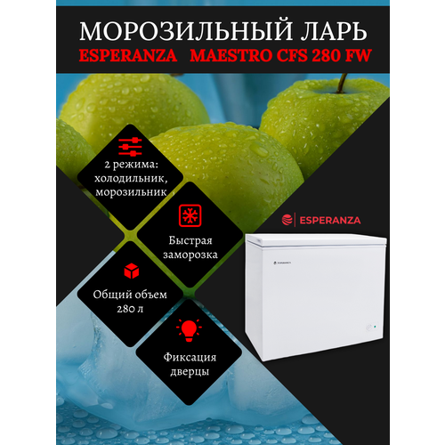 Морозильный ларь ESPERANZA CFS 280 FW 28370₽