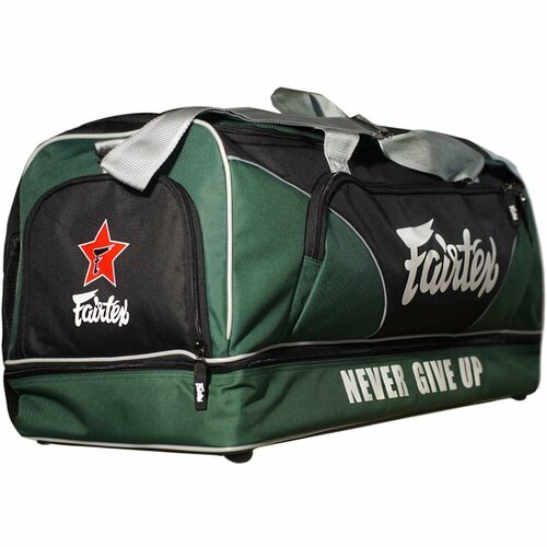 Сумка спортивная Fairtex Fairtex BAG-2 Green, 73х33х72 см, зеленый, черный