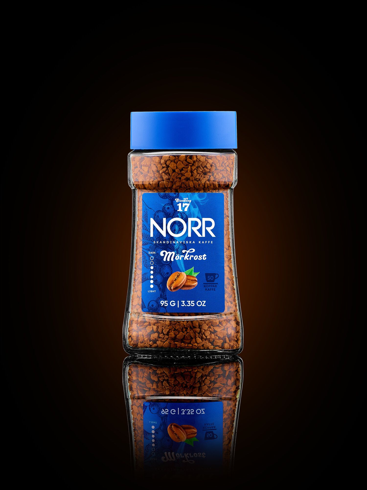 Кофе растворимый Norr "Morkrost №17", сублимированный, арабика, 95г