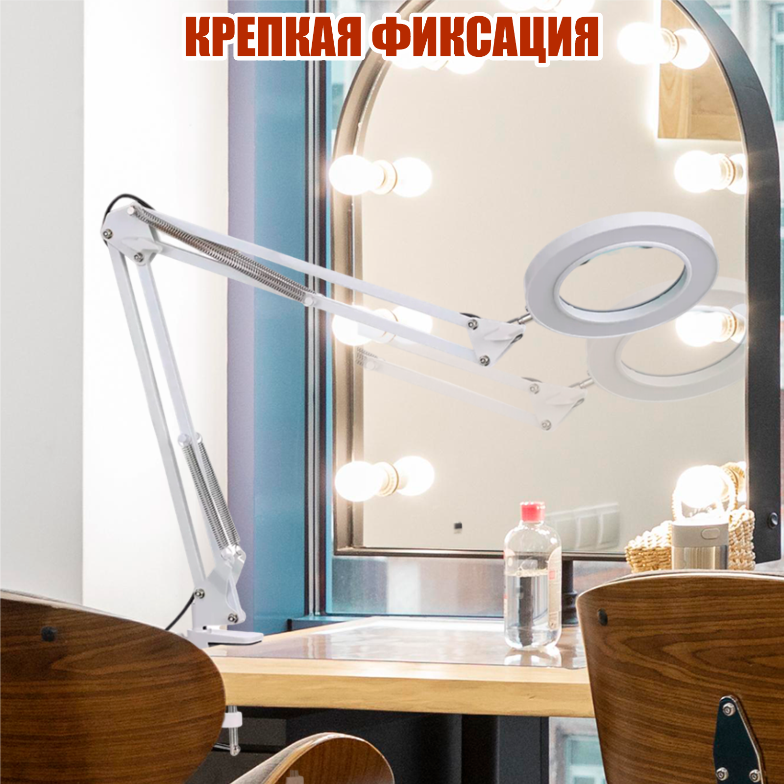 Струбцины Струбцина усиленная белая под пантограф, диаметр отверстия 12,7 мм