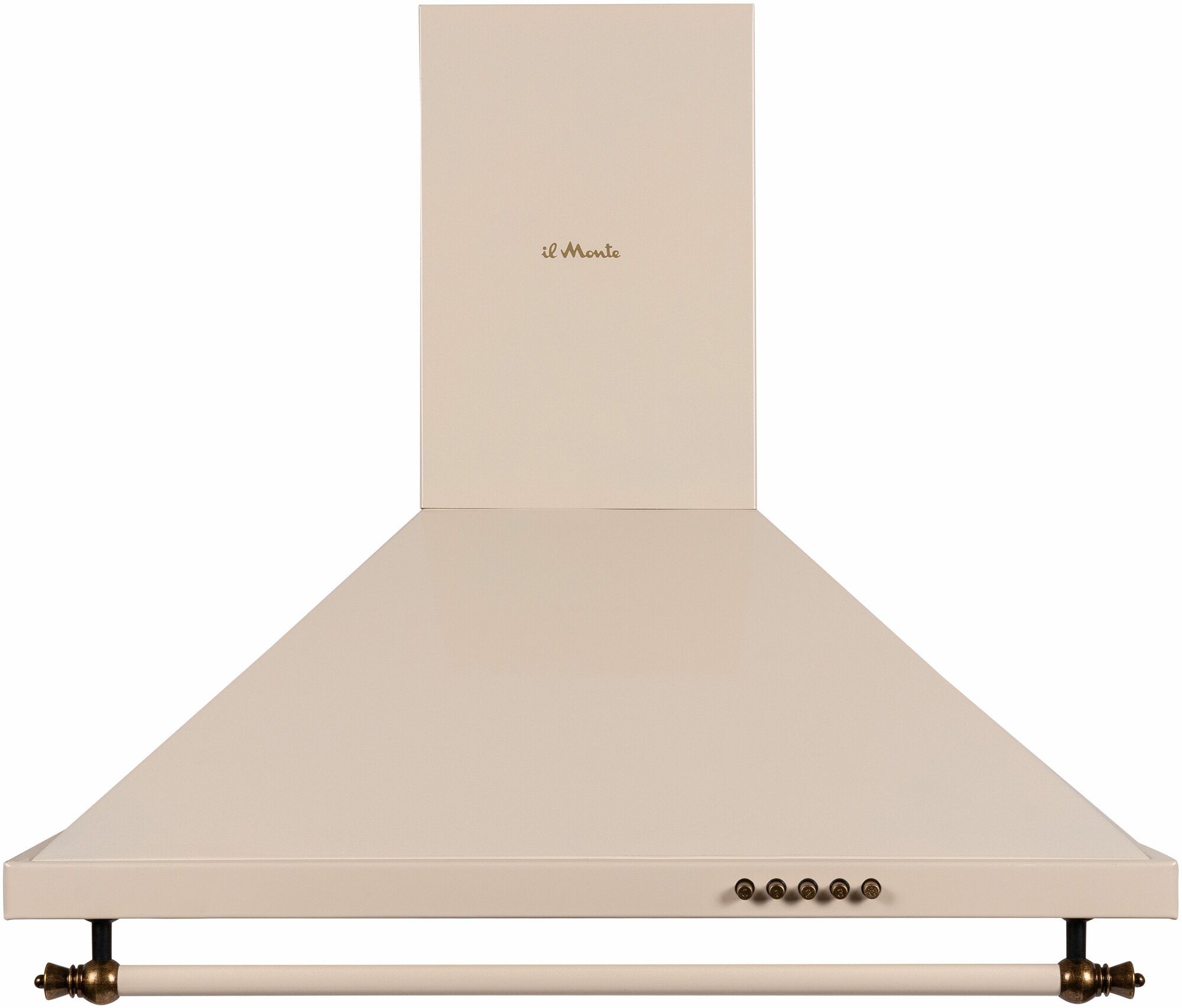 Вытяжка кухонная купольная 60 см. В стиле Rustico. Мотор 160 Вт, 800 м3/ч. Отвод/рециркуляция. il Monte KH-DOME 6001 IVORY RUSTICO — фото 1