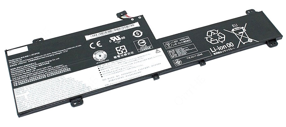 Аккумулятор для Lenovo (L19M3PD6) Flex 5-14, 52.5Wh, 4570mAh, 11.52V