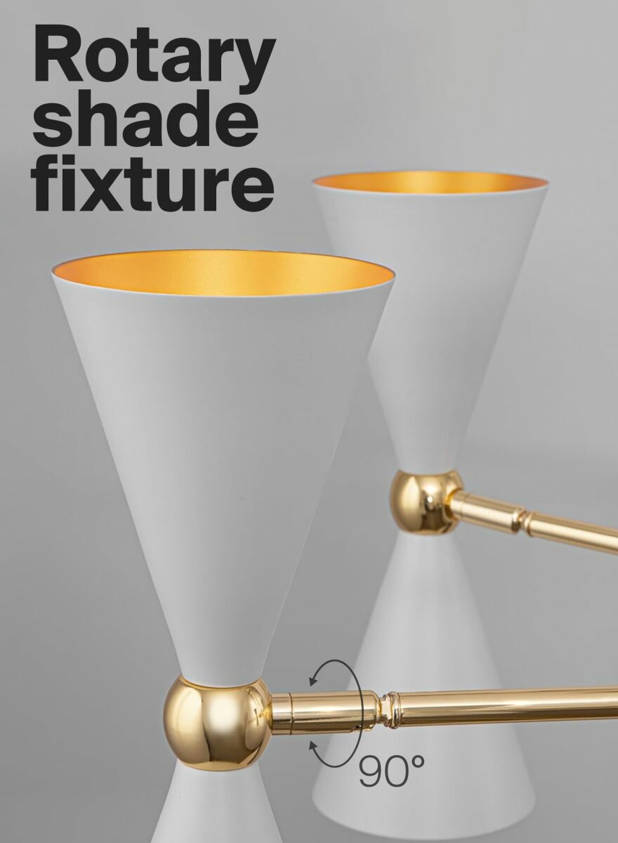 Бра MAYTONI Vesper MOD108WL-02GB, E14, 80 Вт, кол-во ламп: 2 шт., черный Hoff - фото №13