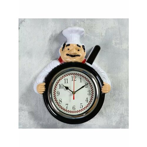 Часы настенные серия Кухня Повар со сковородой 1836₽