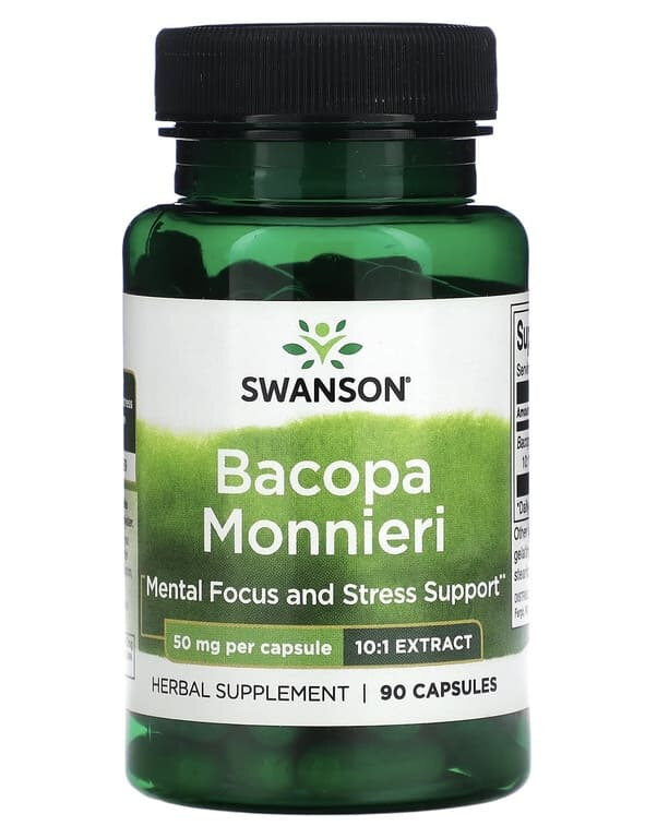 Swanson Bacopa Monnieri 10:1 Extract 50 мг 90...