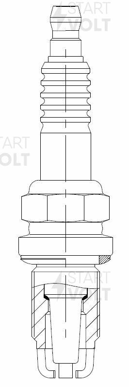 Свеча зажигания StartVolt VSP 1906 Toyota Rav 4 94-, Avensis T220 97- 2.0i STARTVOLT VSP 1906
