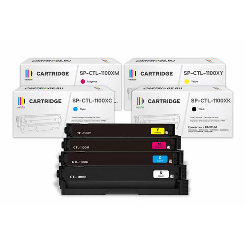 Комплект картриджей Sprint SP-PT-CTL-1100XBk/SP-PT-CTL-1100XC/ SP-PT-CTL-1100XM/SP-PT-CTL-1100XY для Pantum