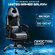 Кресло компьютерное UNITED GAMER GALAXY, подставка для ног, черны...