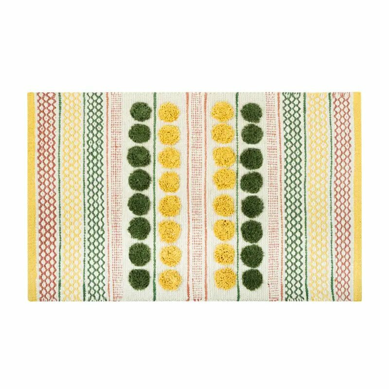 Коврик для ванной Fixsen Lotus 50x80 см цвет зелено-желтый