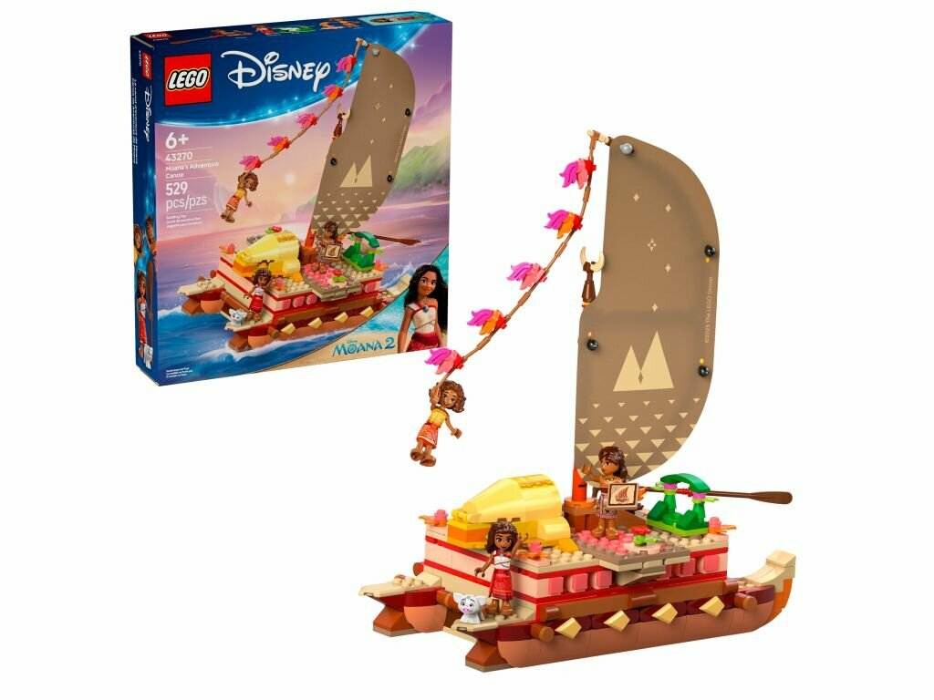 Конструктор LEGO Disney приключение Моаны на каноэ 43270, 516 деталей, от 6 лет