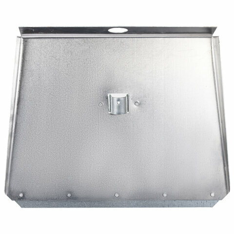 Лопата снеговая трехбортная 46х35 см ЛА-3б алюминий 15 мм планка металлическая на клепках без черенка грандмастер 700344