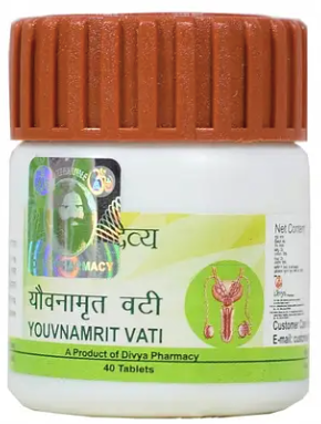 Ювнамрит Вати Патанджали (Youvnamrit Vati Patanjali) для мужского здоровья, 40 таб.