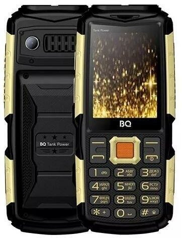 Мобильный телефон BQ 2430 Tank Power Черно-золотой