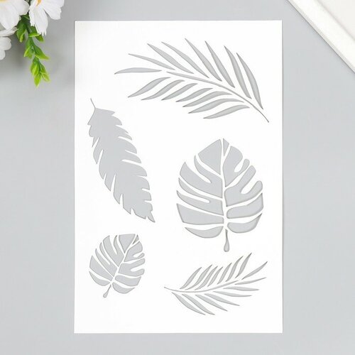 Трафарет пластиковый Листочки 24х16 см 685₽