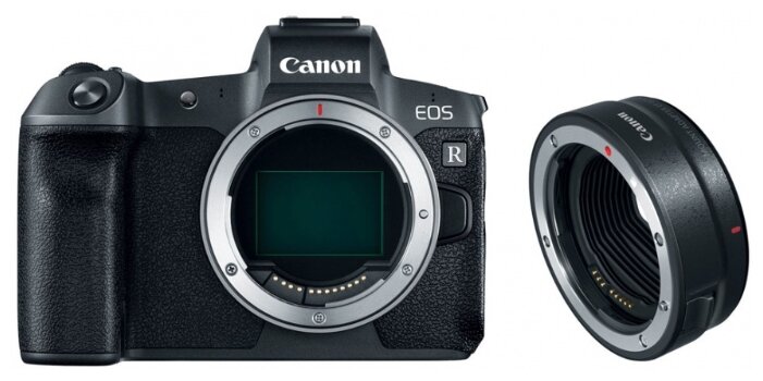 Фотоаппарат Canon EOS R Body + EF-EOS R адаптер черный адаптер EF?EOS R фото 2