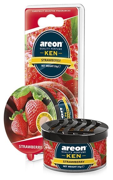 Ароматизатор AREON баночка на панель GEL KEN BLISTER "SRAWBERRY"