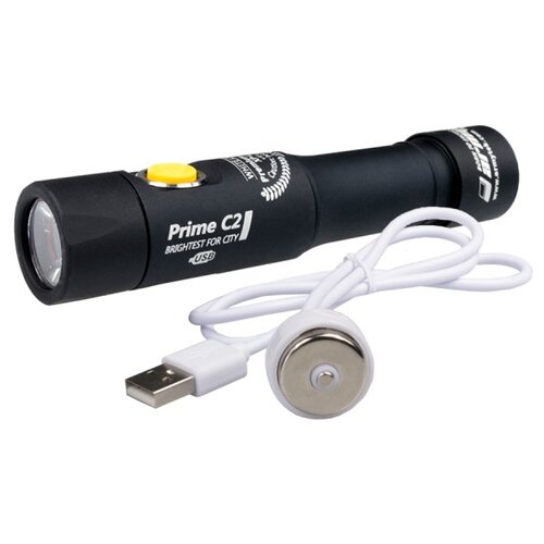 фото Ручной фонарь ArmyTek Prime C2 XP-L Magnet USB (белый свет) + 18650 Li-Ion черный