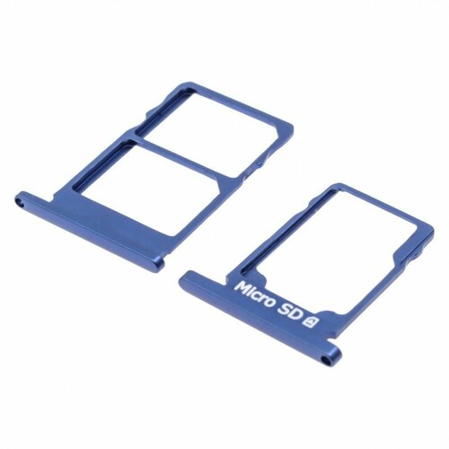 Держатель сим карты (SIM) для Nokia 5.1 (2018) синий держатель сим карты sim карты памяти microsd для nokia 3 1 2018 комплект 2 шт синий