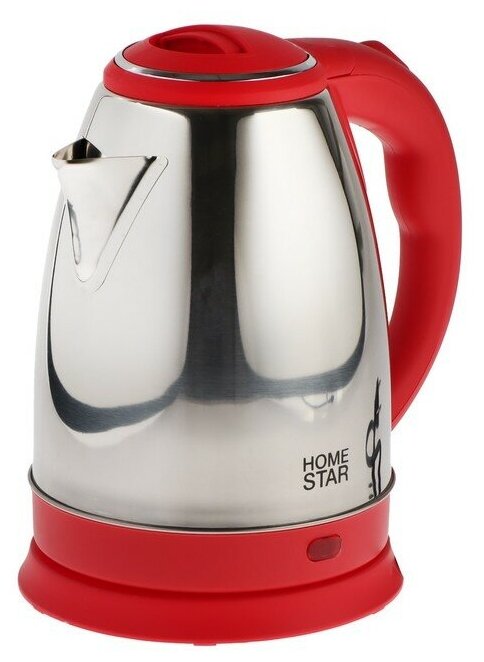 Чайник Homestar HS-1028 (1,8 л) стальной, красный - фото №14