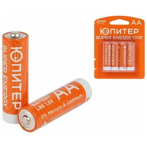 Батарейка AA LR6 1,5V alkaline 4шт. Юпитер (JP2101)