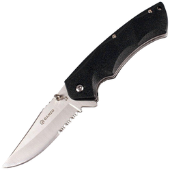 Нож складной GANZO G617 серебристый/черный