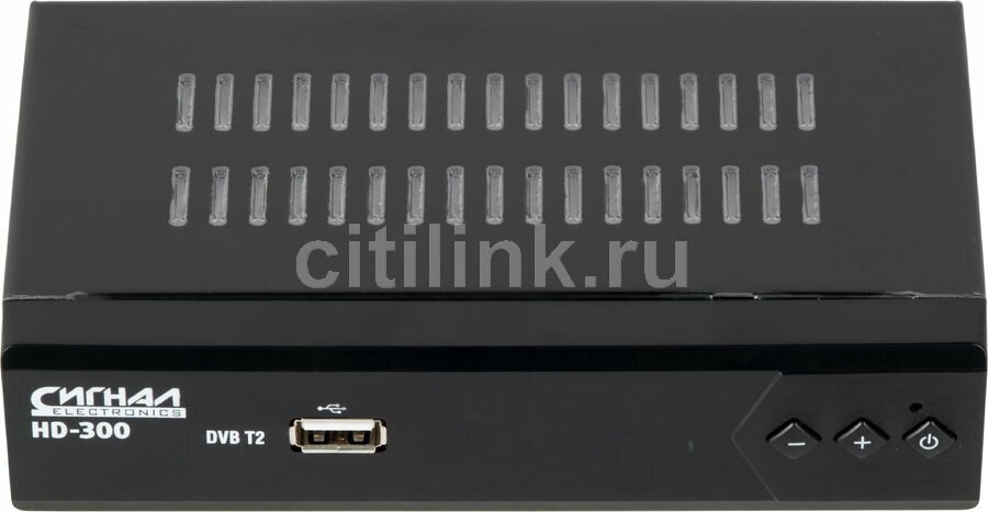 Ресивер DVB-T2 СИГНАЛ HD-300, черный [17300] - фото №18