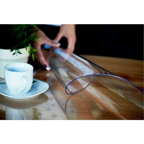 Гибкое стекло 80см x120 см Толщина 0,8мм