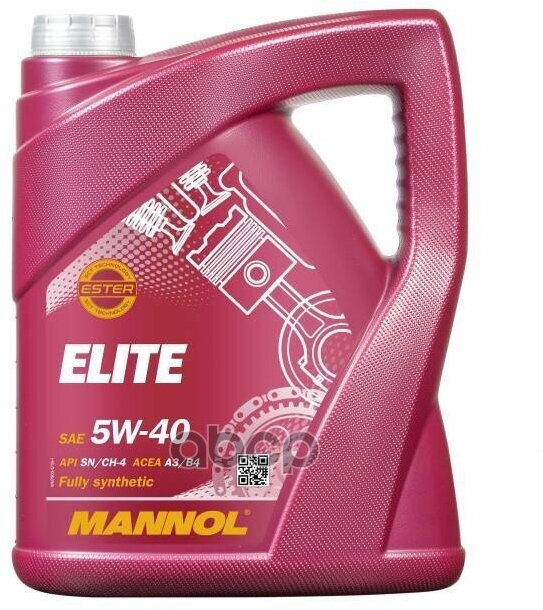 MANNOL 7903-5 Mannol Синтетическое Моторное Масло Elite 5W40 Sn/Cf 5Л.