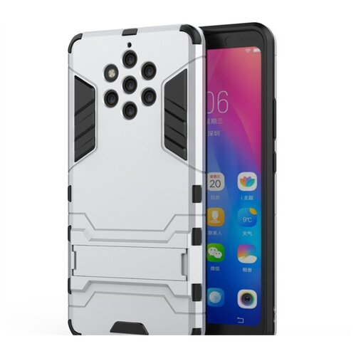 фото Чехол mypads для nokia 9 pureview противоударный усиленный ударопрочный серебристый