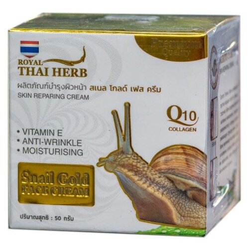 Royal Thai Herb Крем для лица антивозрастной с муцином улитки и золотом / Snail Gold Face Cream, 50
