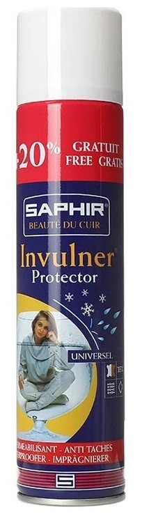 Пропитка для обуви универсальная - Saphir Invulner Protector, 300мл.