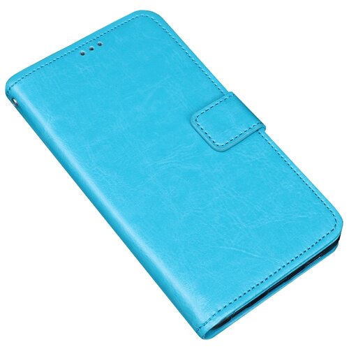 фото Чехол-книжка mypads для samsung galaxy j4 plus 2018 с мульти-подставкой застёжкой и визитницей бирюзовый