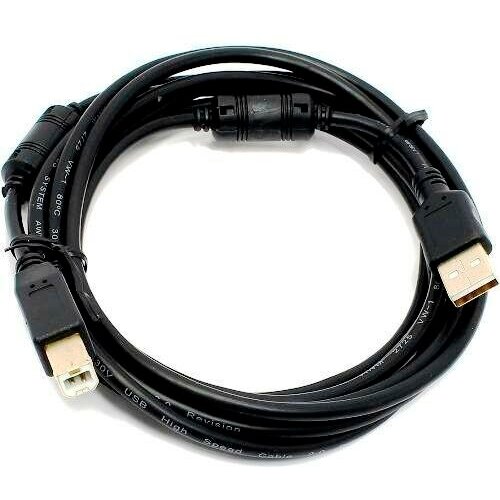 Кабель USB2.0 Am-Bm 5Bites UC5010-018C - 1.8 метра, чёрный кабель 5bites usb 2 0 am bm 1 0m uc5010 010c