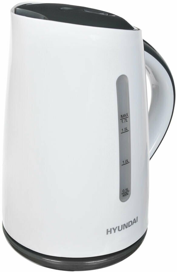 Чайник электрический HYUNDAI HYK-P3021, 2200Вт, белый и серый