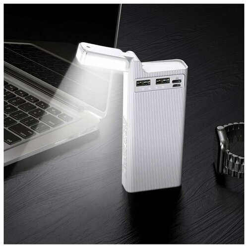 Внешний аккумулятор 10000mah 2A 2xUSB с лампой Power Bank с быстрой зарядкой для телефона айфона и андроида смартфона 226900₽