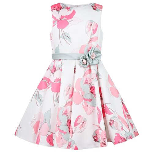 Платье ColoriChiari размер 158, белый/цветочный принт