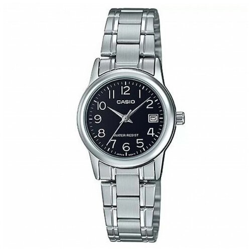 Наручные часы CASIO Collection LTP-V002D-1B, серебряный, черный