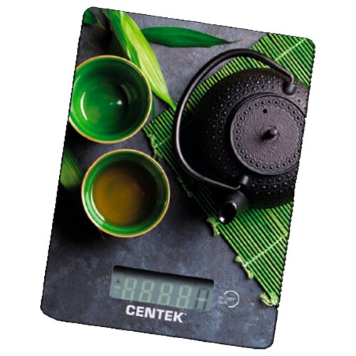 Кухонные весы CENTEK CT-2457, green tea весы кухонные redmond rs 772 белые электронные платформа предел 8 кг точность 1 г тарокомпенсация